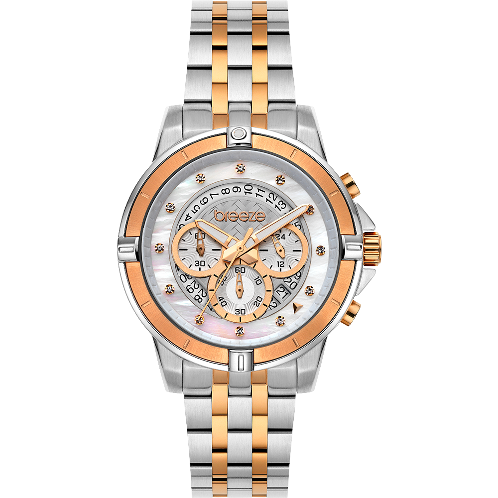 Divinia Chronograph Two Tone Stainless Steel Bracelet