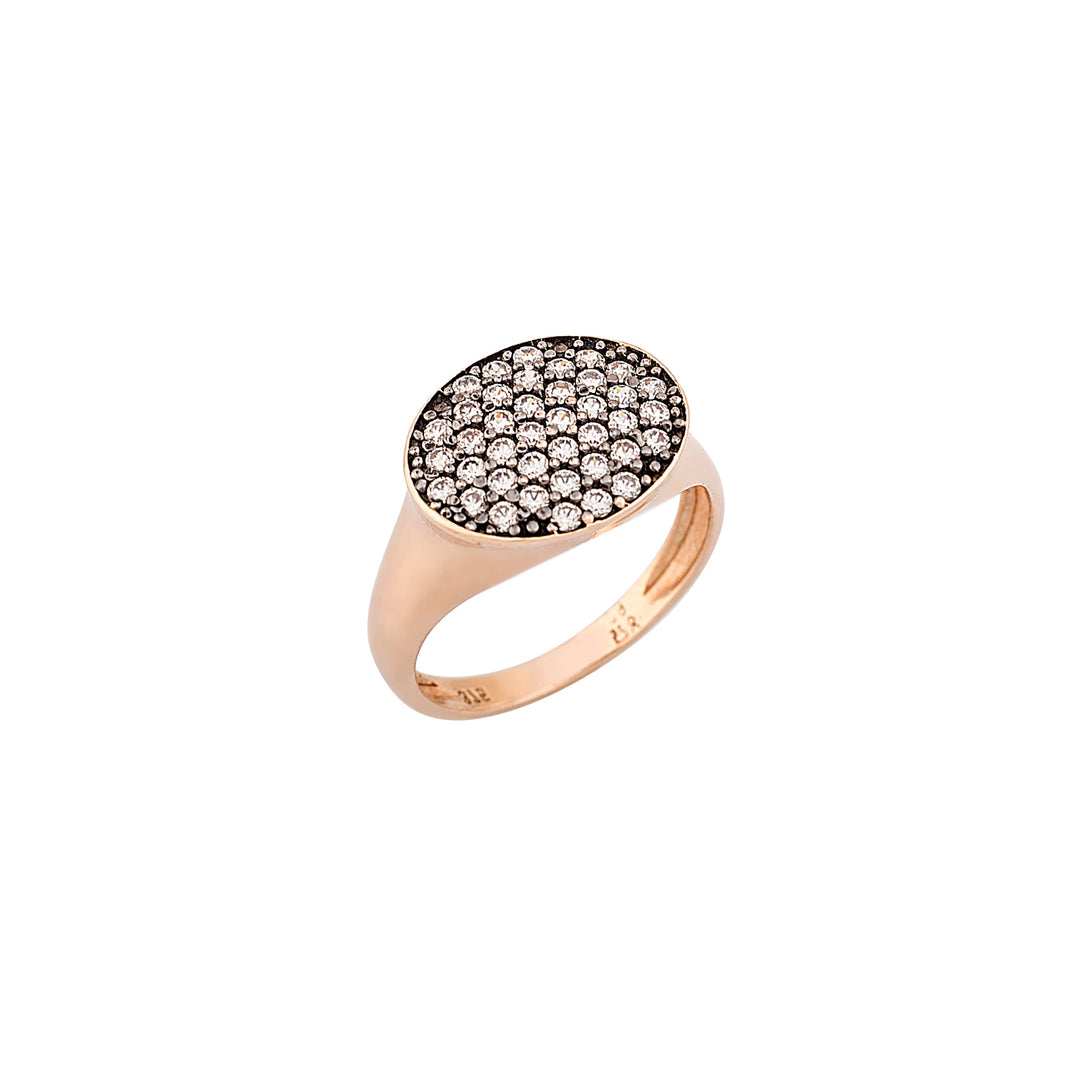 Rose Gold Ring with Swarovski Zirconia