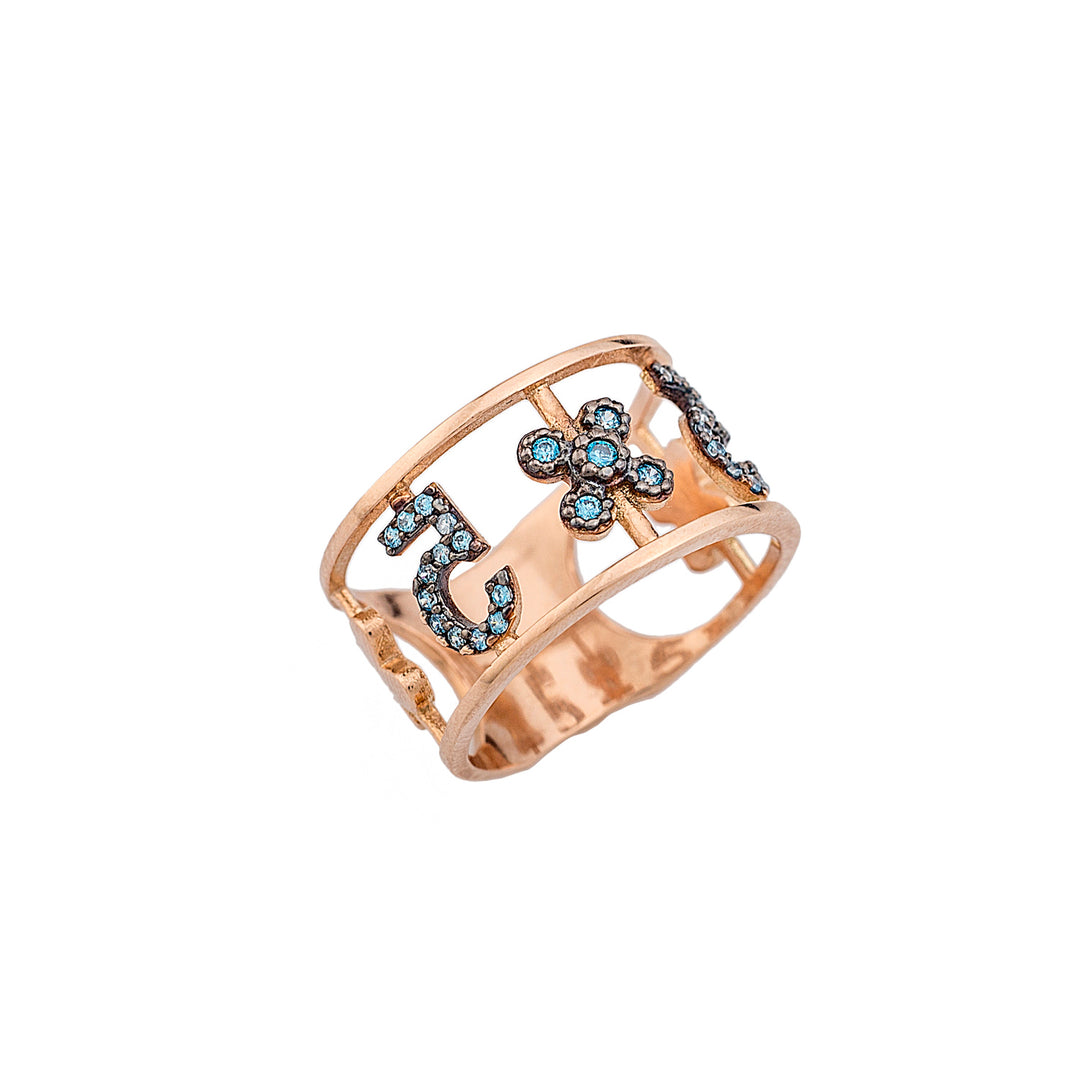 Δαχτυλίδι σε Ροζ Χρυσό με Ζιργκόν Swarovski