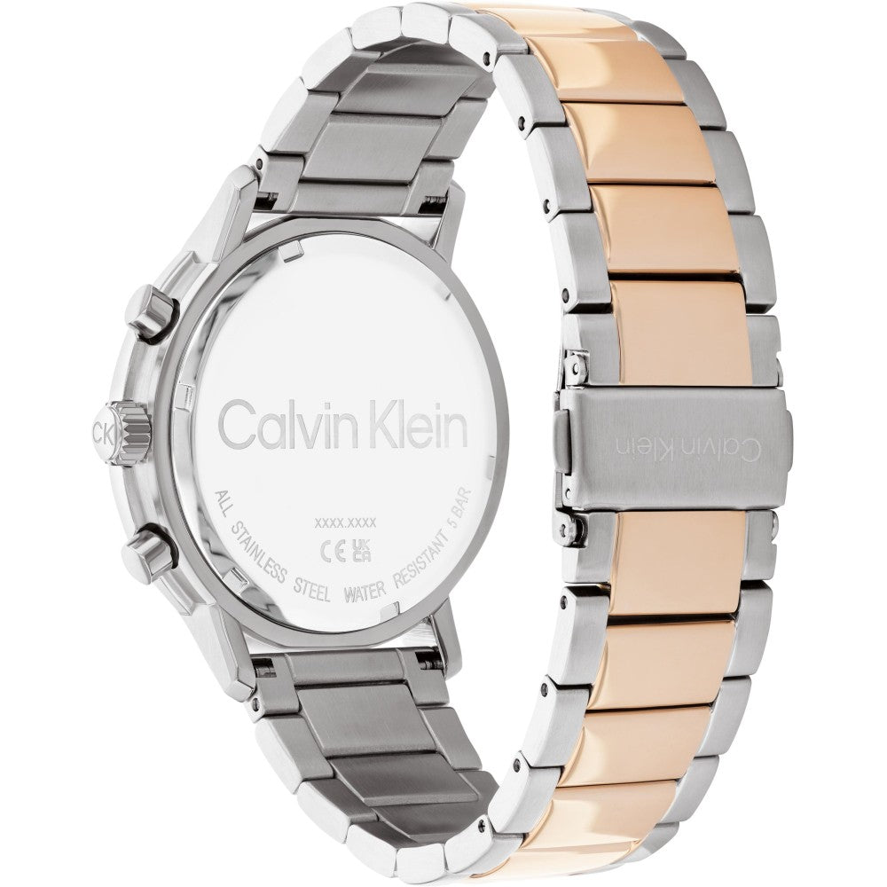 Gauge Two Tone Stainless Steel Bracelet