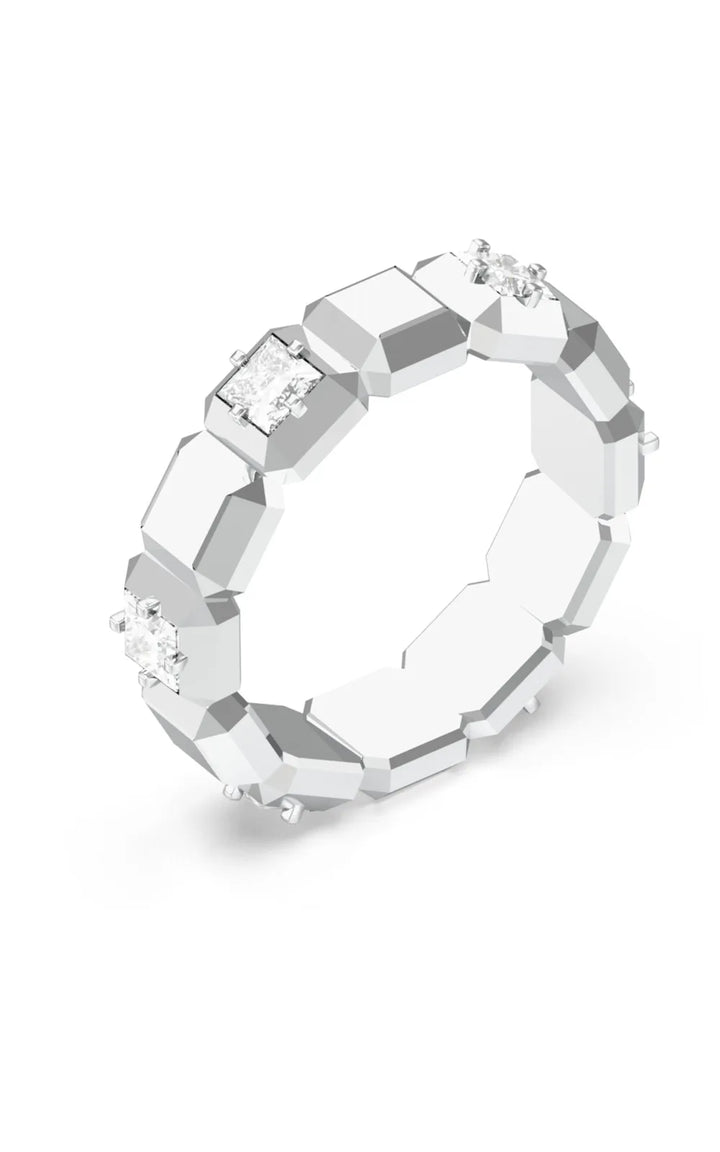GUESS STEEL ACE OF DIAMONDS Silver Ring With Stones
