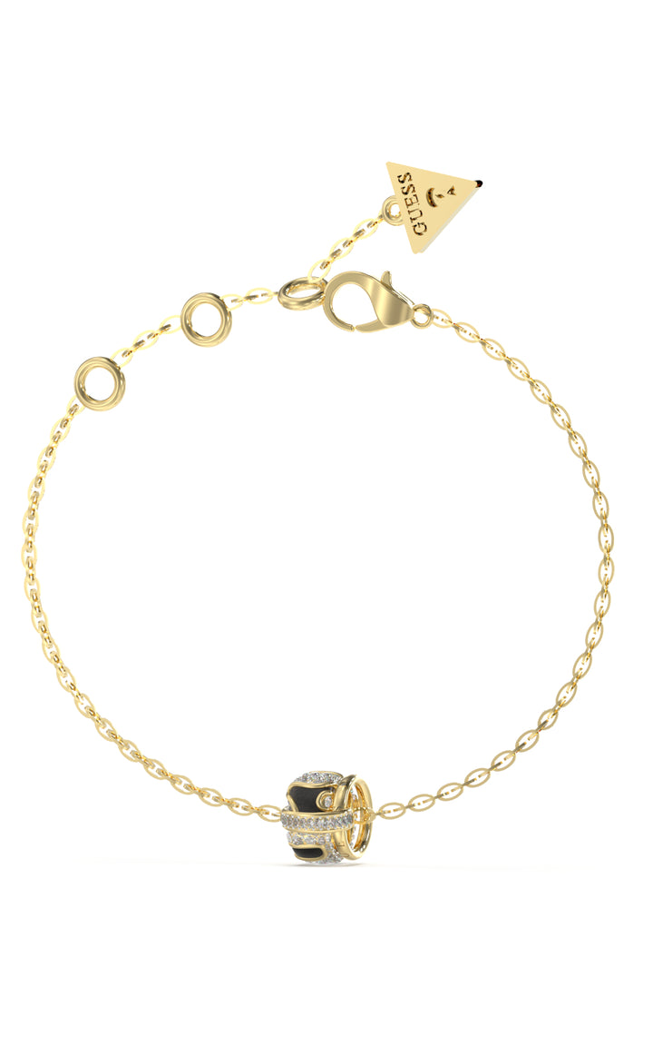 GUESS STEEL FABULOUS ME Bracelet Gold Two-Tone Design and Stones