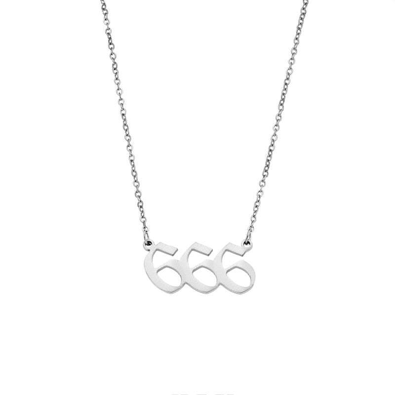 SENZA Stainless Steel Necklace, Angel Numbers