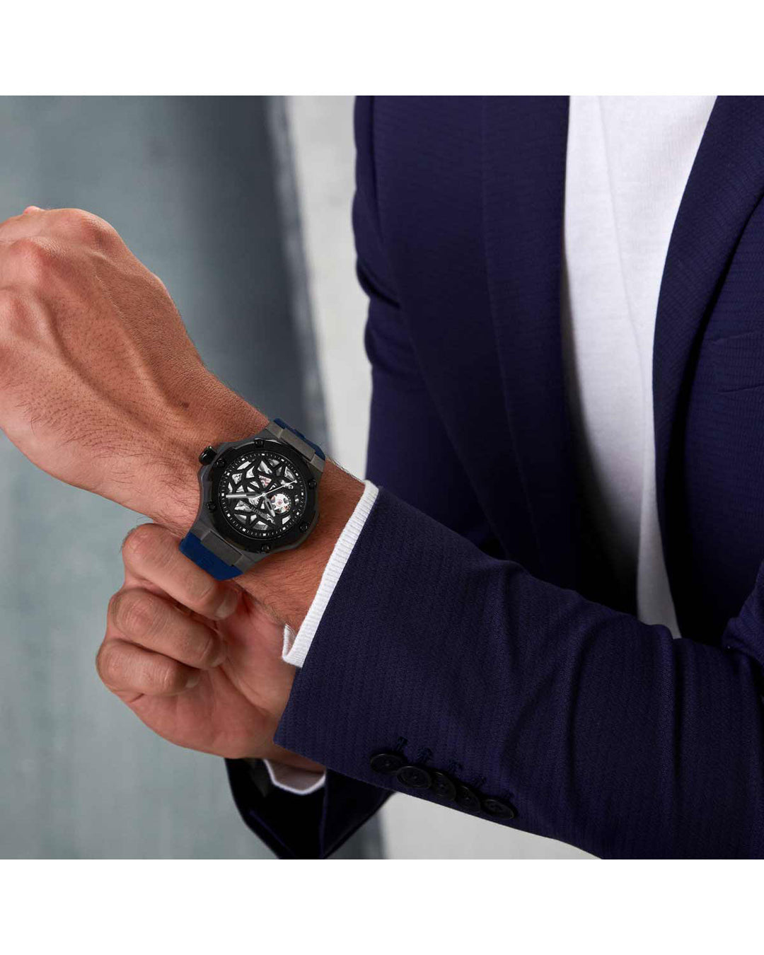 Lucardo Automatic Blue Silicone Strap