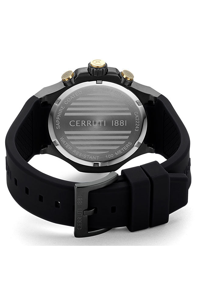 Lucardo Black Silicone Strap