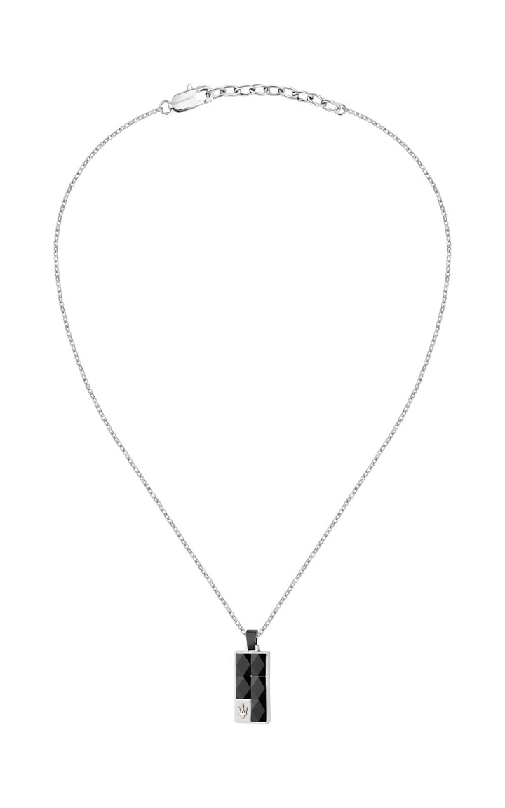 Two-Tone Stainless Steel Necklace with Logo