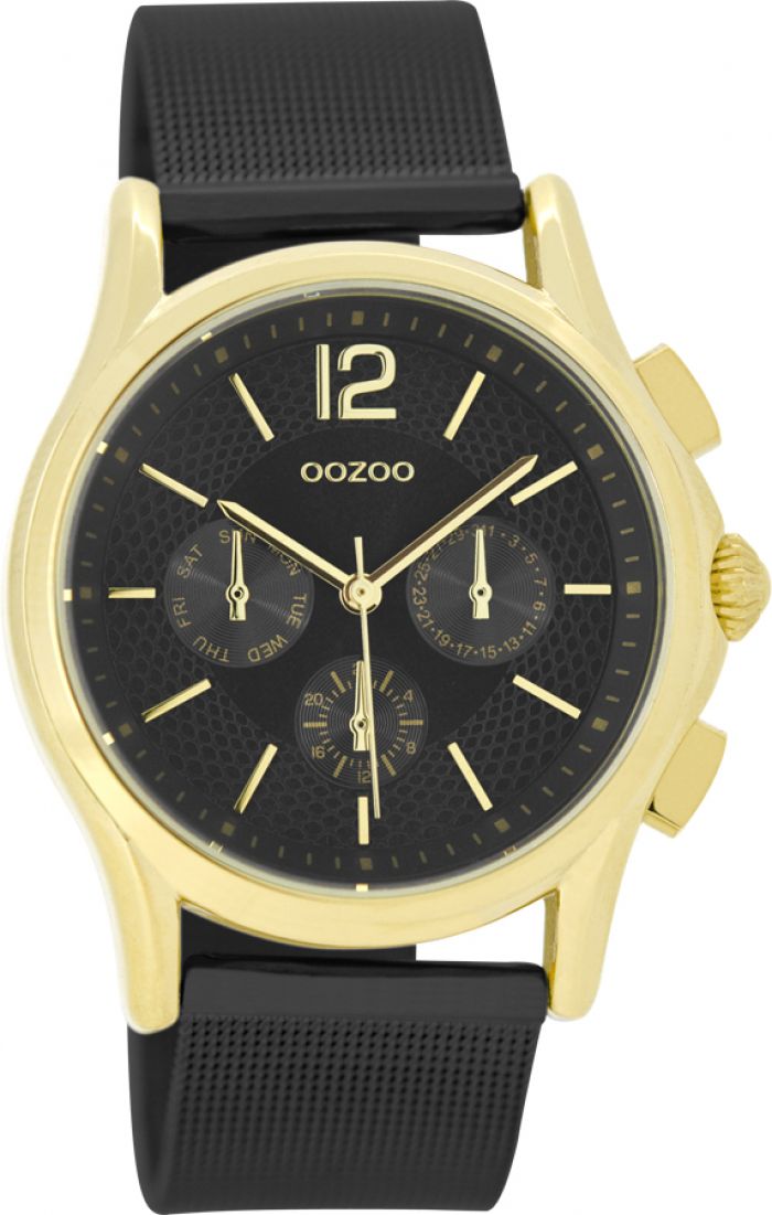 OOZOO Timepieces Black Metal Bracelet C9109