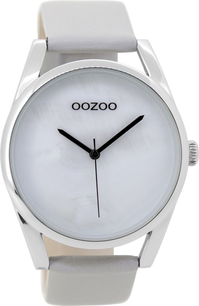 Timepieces Grey Leather Strap