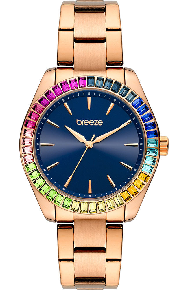Prismatic Rose Gold Stainless Steel Bracelet
