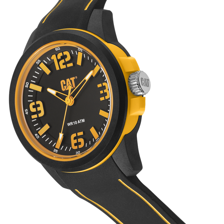 Ρολόι CATERPILLAR LINEVOLT Black Silicone Strap LZ,110,21,127