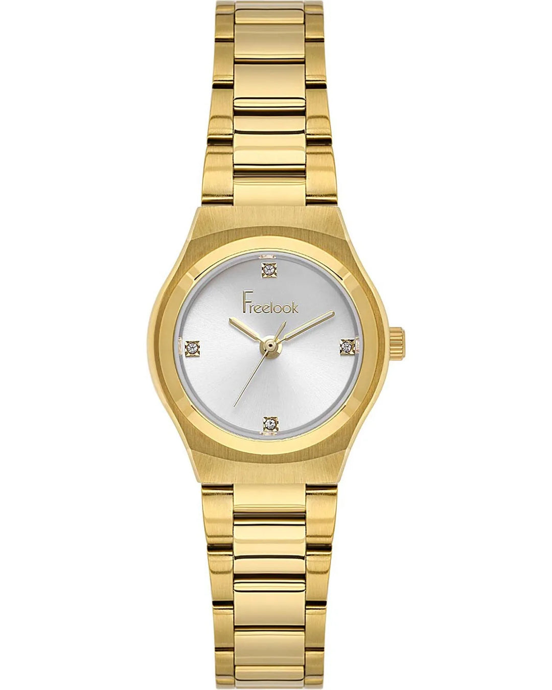 Ρολόι FREELOOK Jolie Crystals Gold Stainless Steel Bracelet - FL,1,10534-3