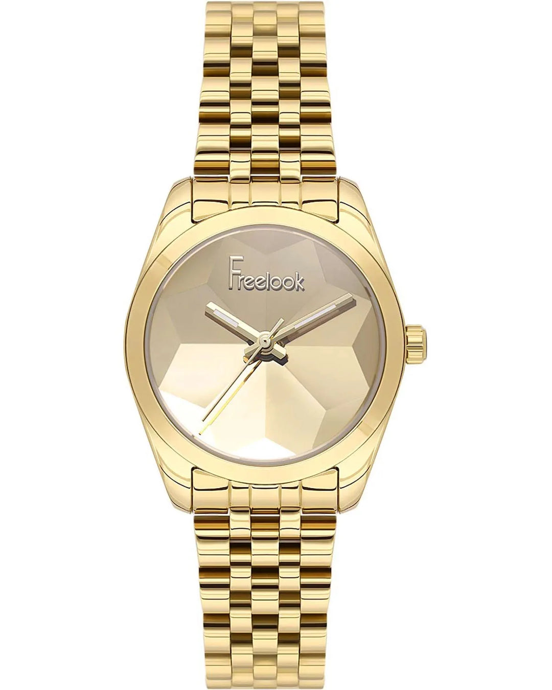 FREELOOK Jolie Gold Stainless Steel Bracelet Watch - FL.1.10496-3