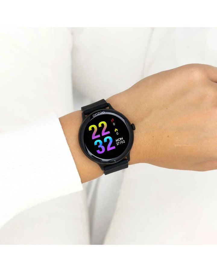 OOZOO Smartwatch Black Silicone Strap - Q00134