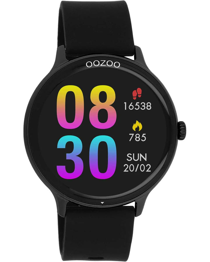 OOZOO Smartwatch Black Silicone Strap - Q00134
