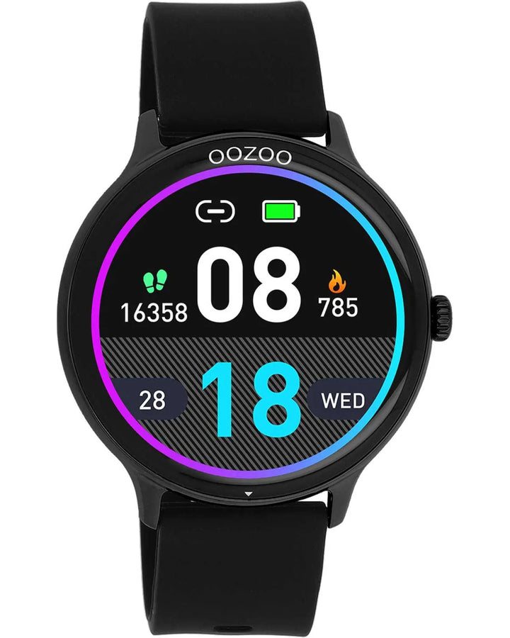 OOZOO Smartwatch Black Silicone Strap - Q00134