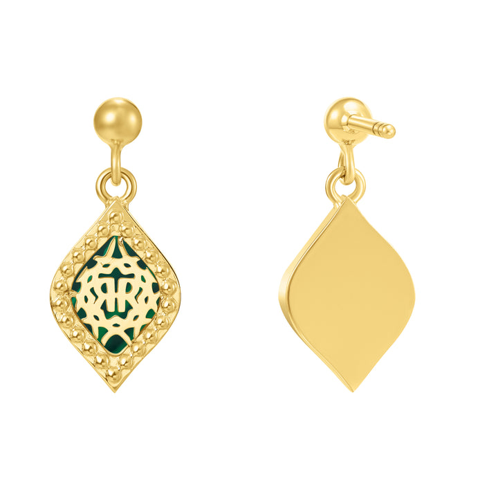 Esmeralda Earrings in Gold-Plated Stainless Steel