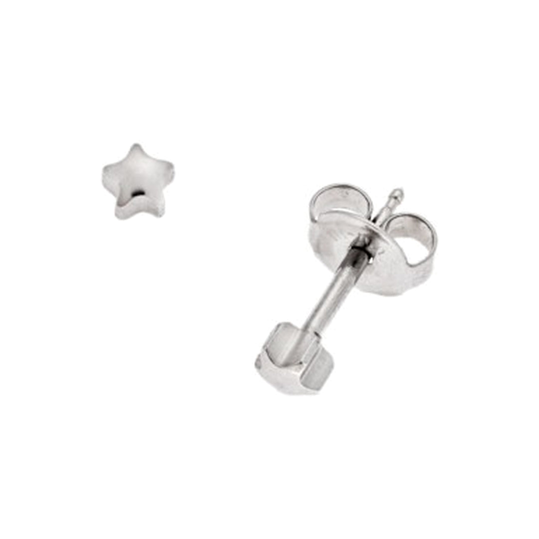 Senza Steel star earrings in stainless steel