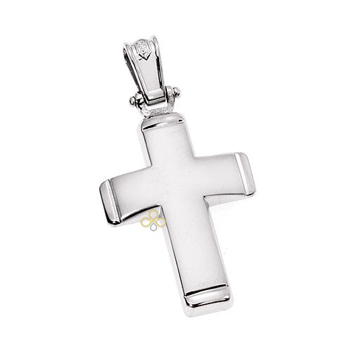Cross in Platinum-Plated Silver