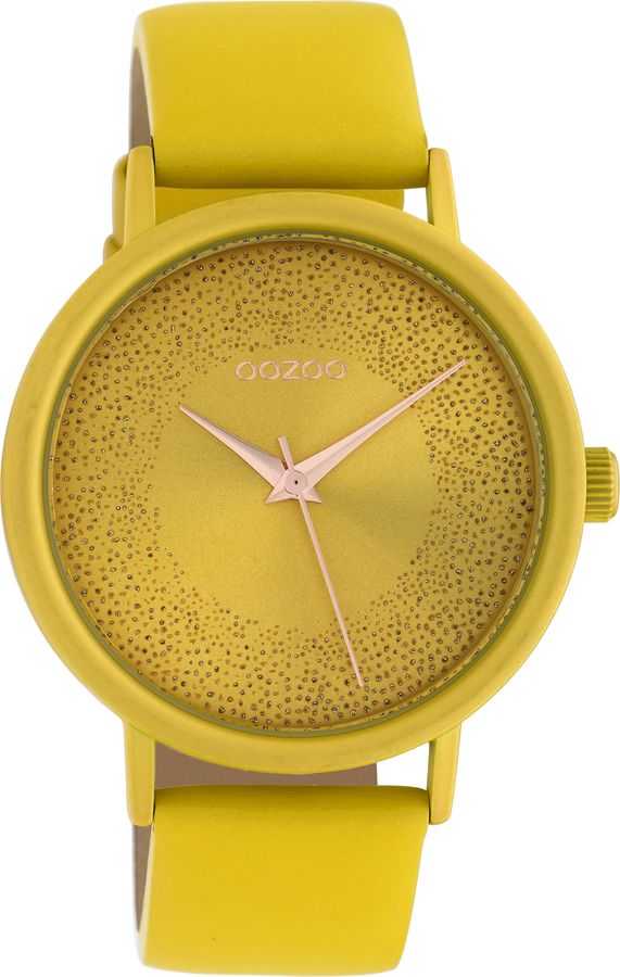 Timepieces Summer Yellow Leather Strap