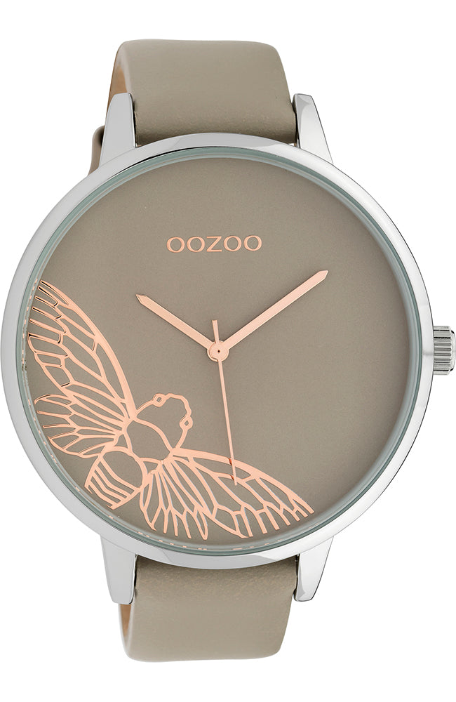 Timepieces XXL Beige Leather Strap