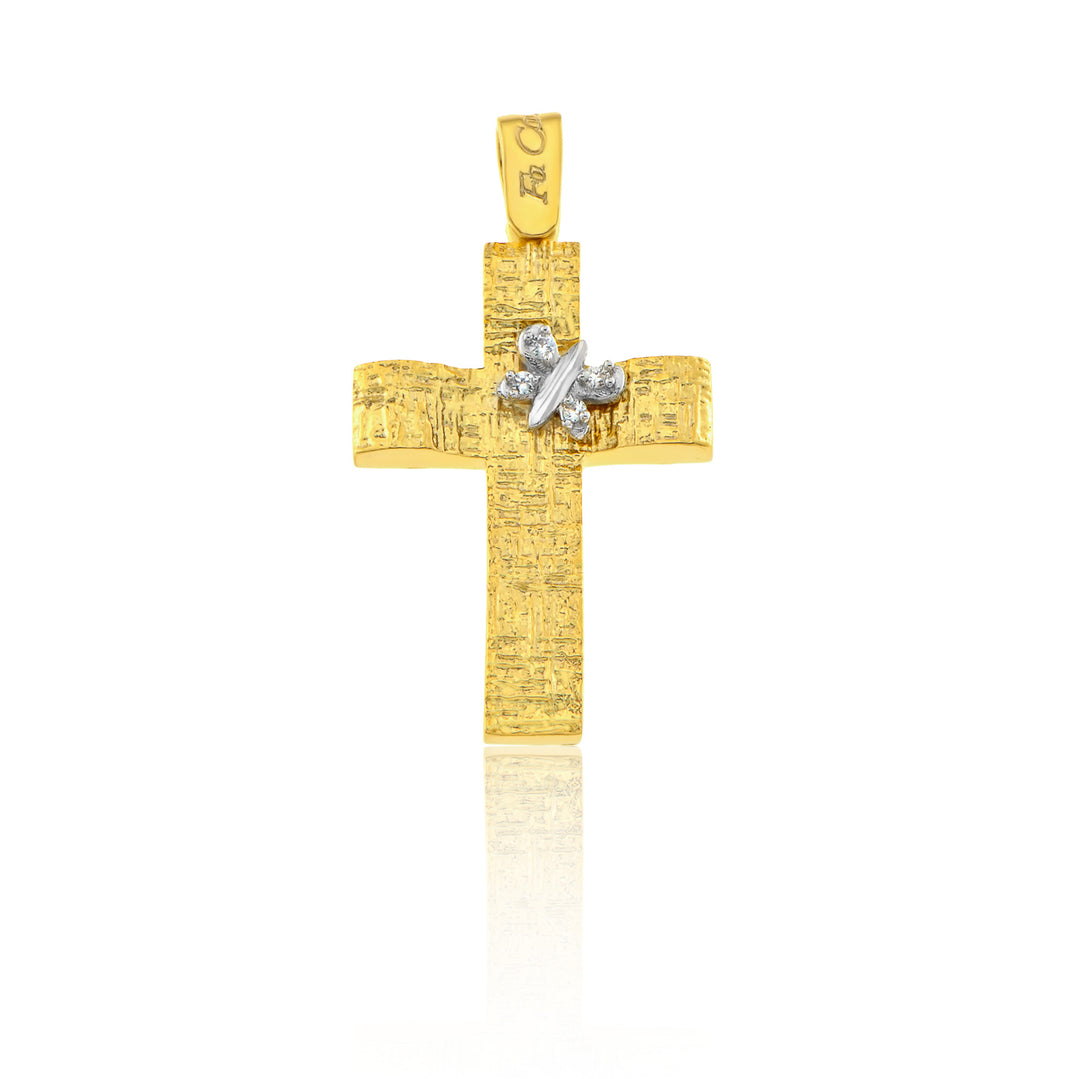 Christening Cross with Zirconia