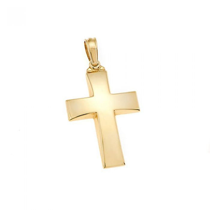 Gold Baptism Cross in a Simple Design