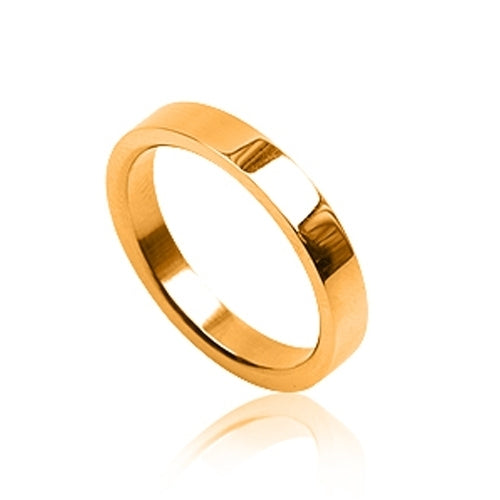 Gold-Plated Stainless Steel Wedding Ring