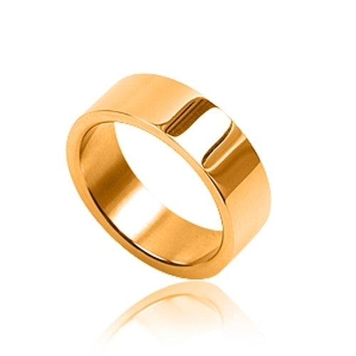 Gold-Plated Stainless Steel Wedding Band