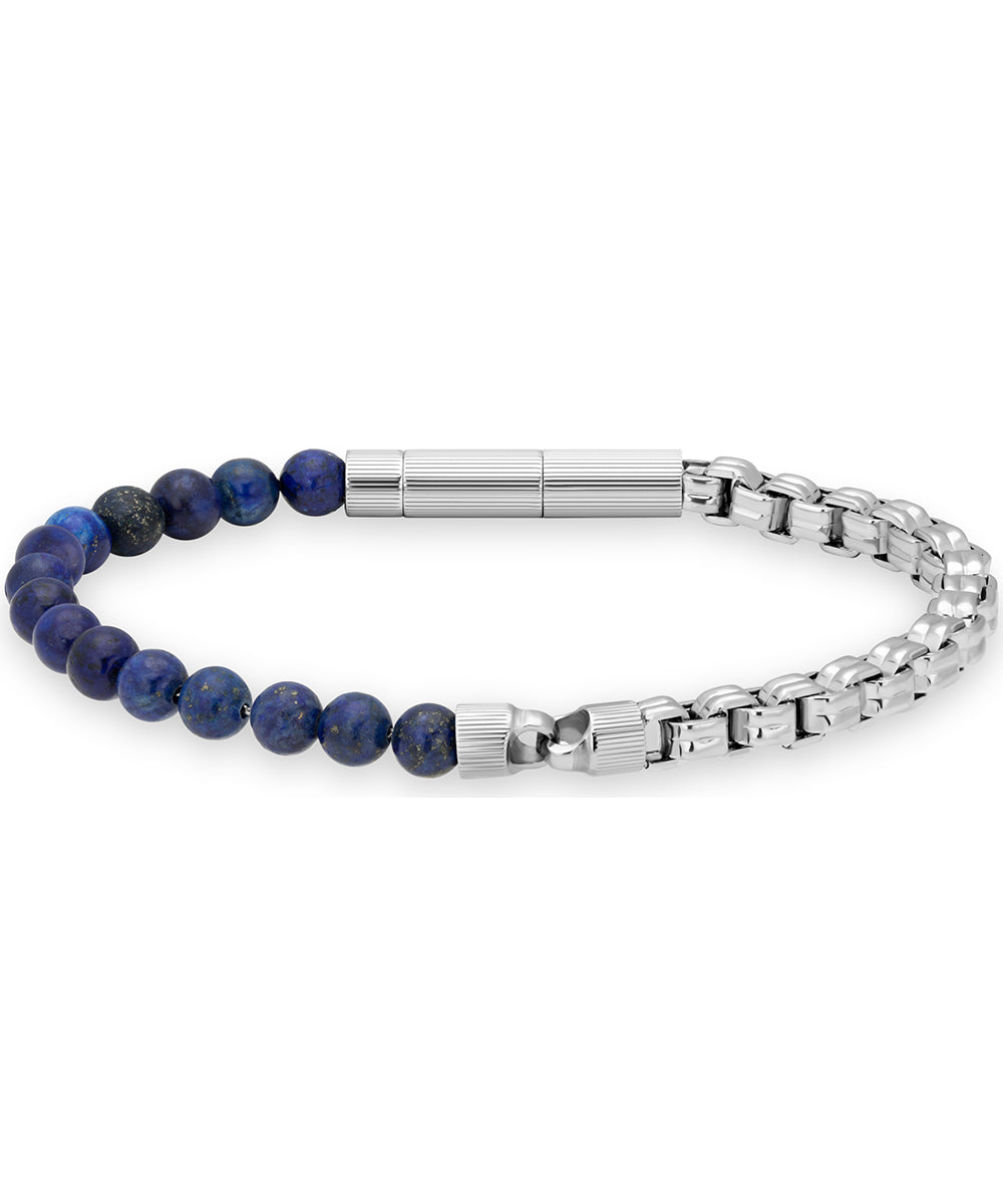 Miami Stainless Steel and Bead Bracelet