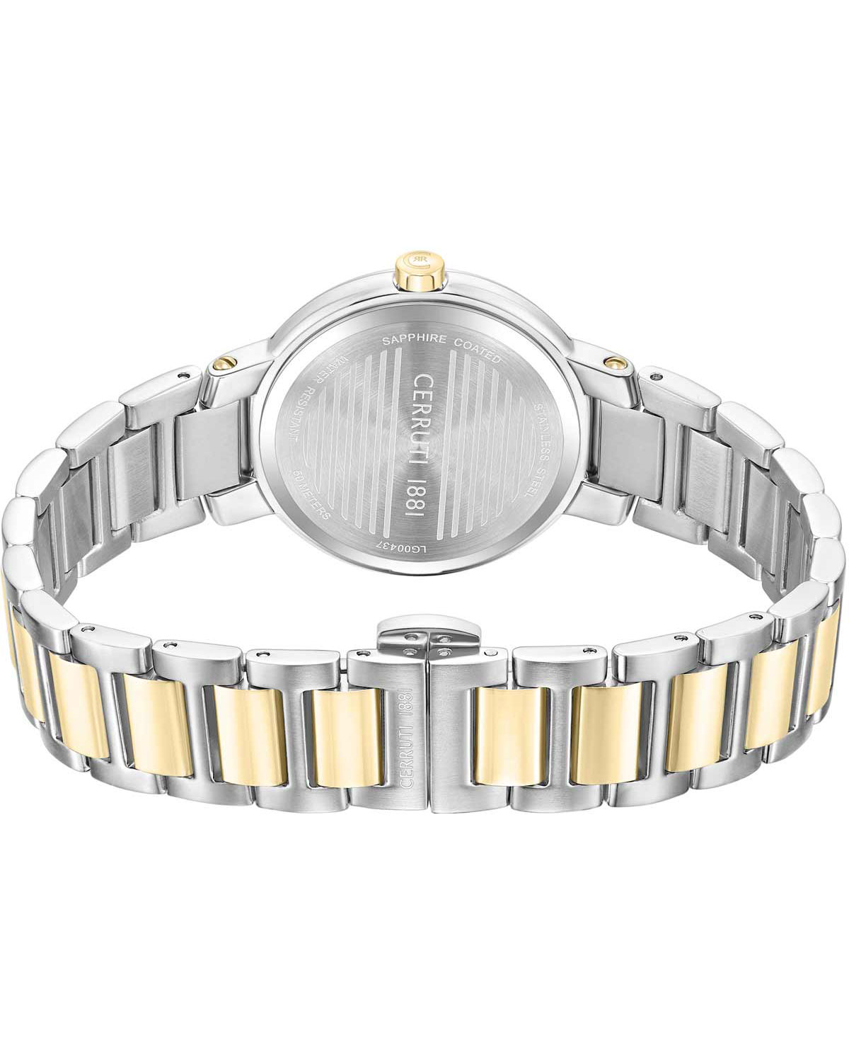 Bellegra Crystals Two Tone Stainless Steel Bracelet