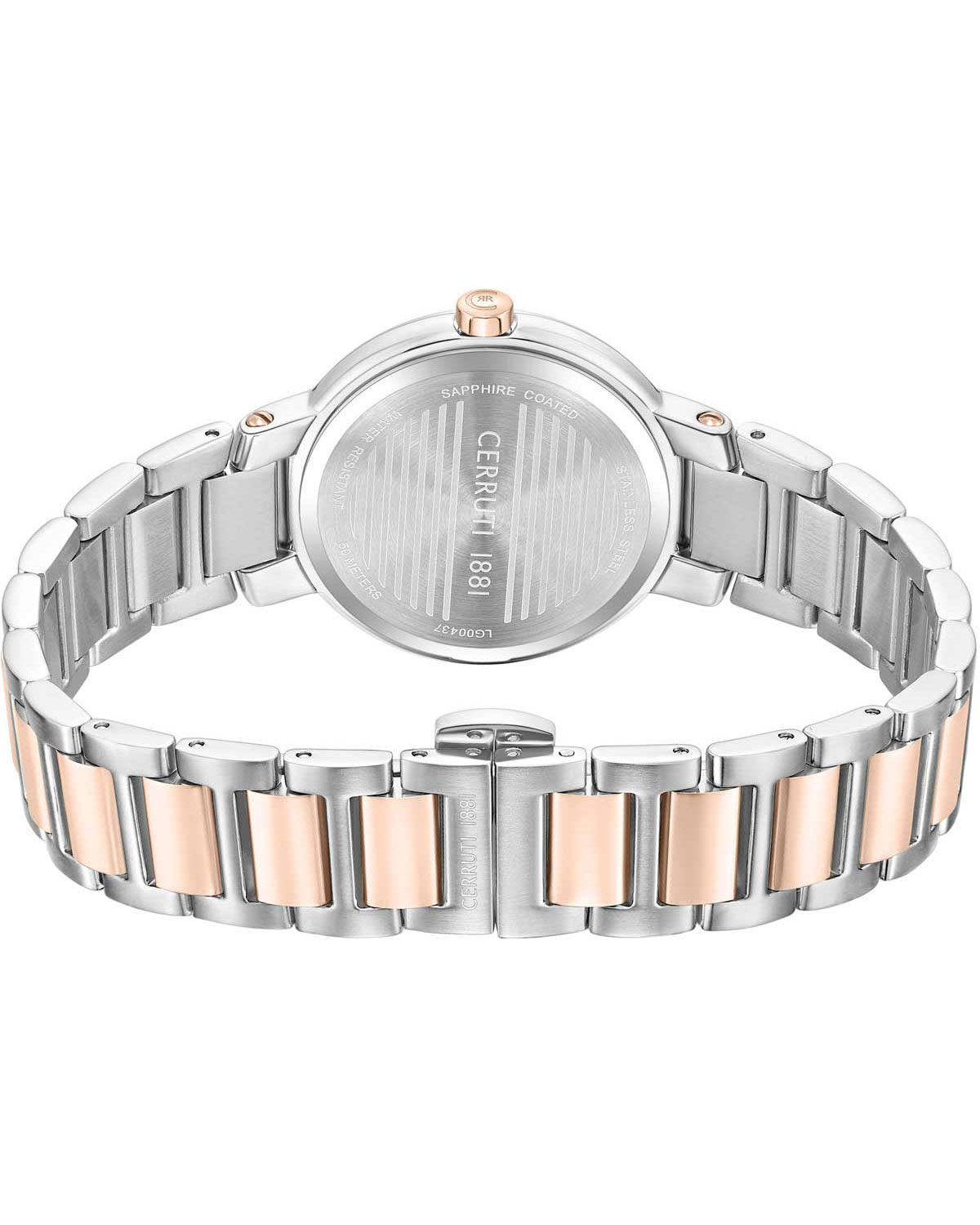 Bellegra Crystals Two Tone Stainless Steel Bracelet