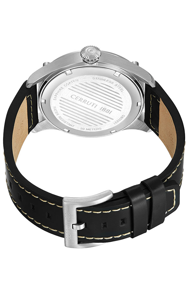 Borgatello Black Leather Strap