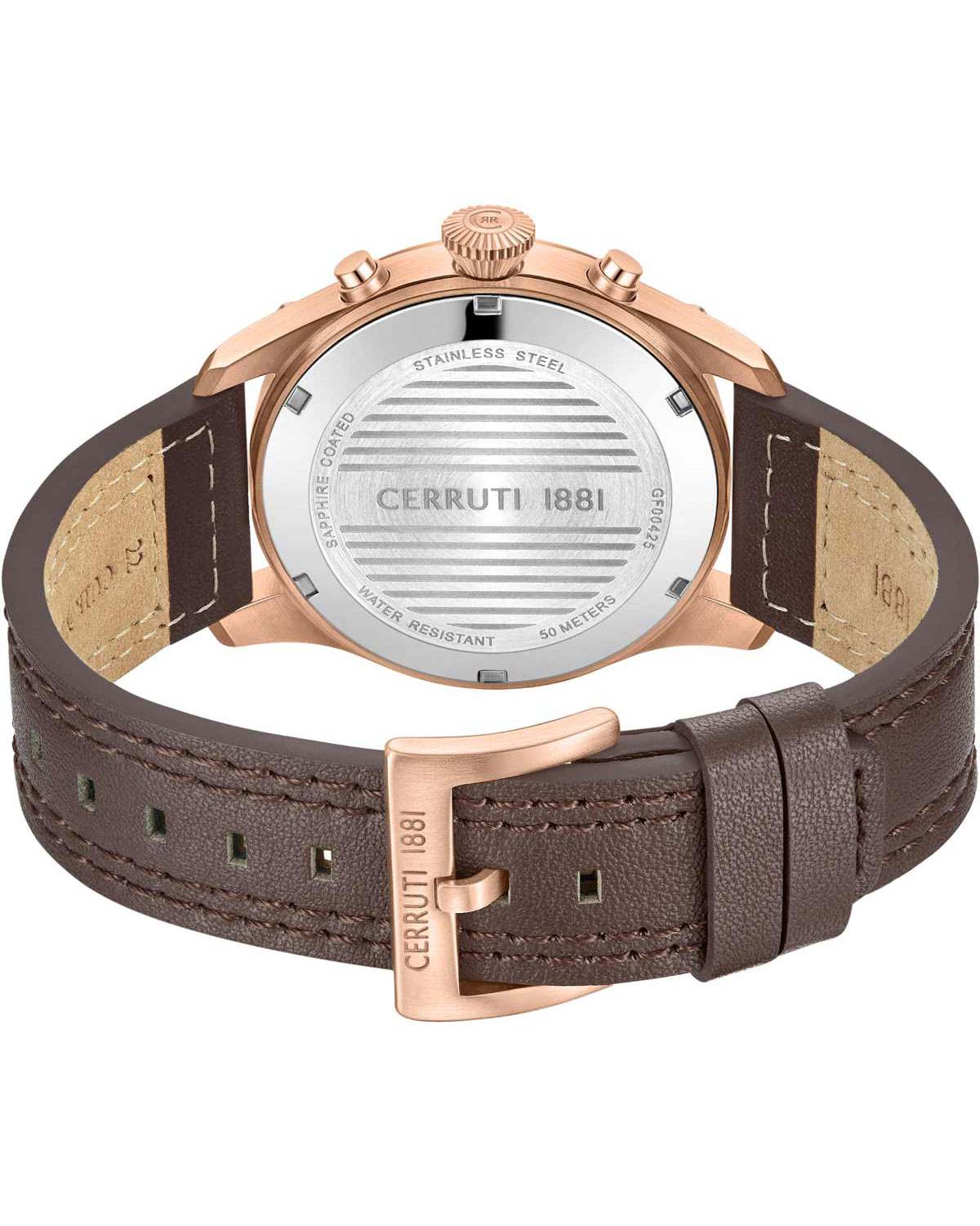 Calenzano Chronograph Brown Leather Strap