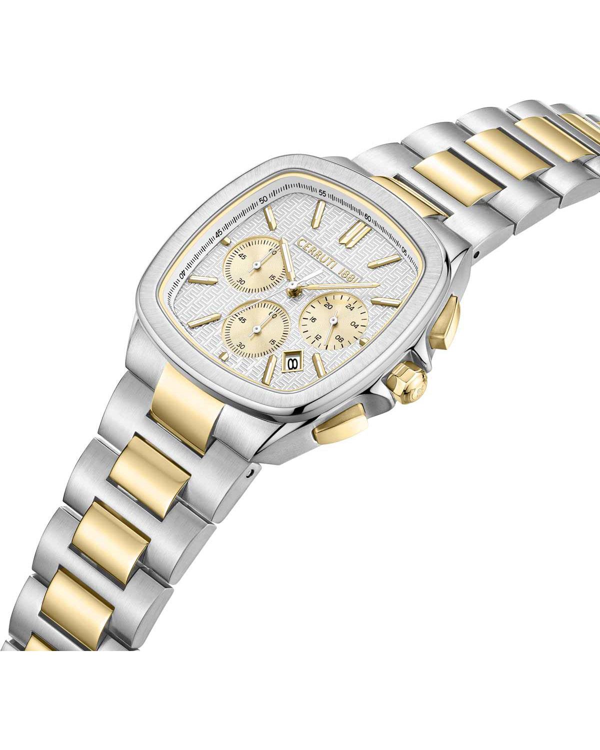 Casale Chronograph Two Tone Stainless Steel Bracelet