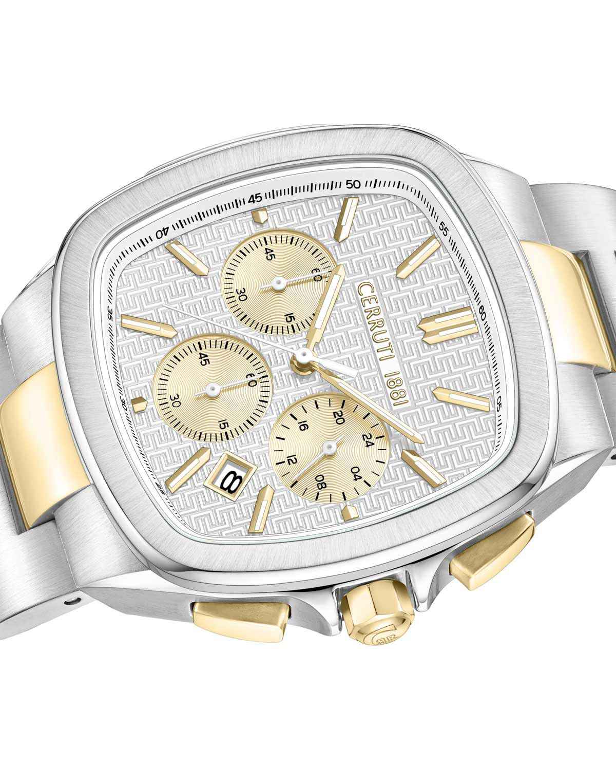 Casale Chronograph Two Tone Stainless Steel Bracelet