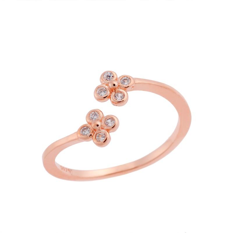 Δαχτυλίδι Chevalier senza Silver 925 Rose Gold Plated