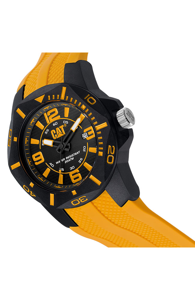 Diver Yellow Silicone Strap