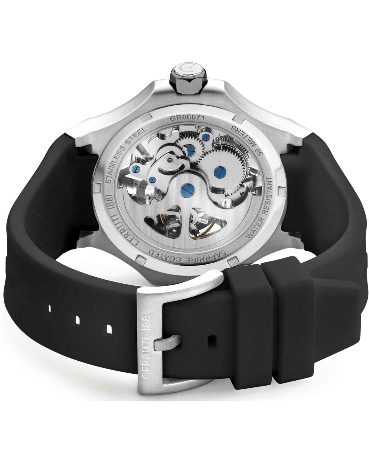 Lucardo Automatic Black Silicone Strap