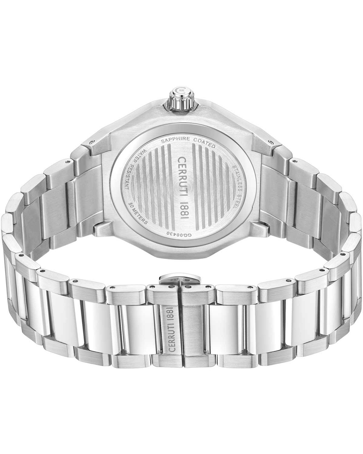 Lucardo Silver Stainless Steel Bracelet