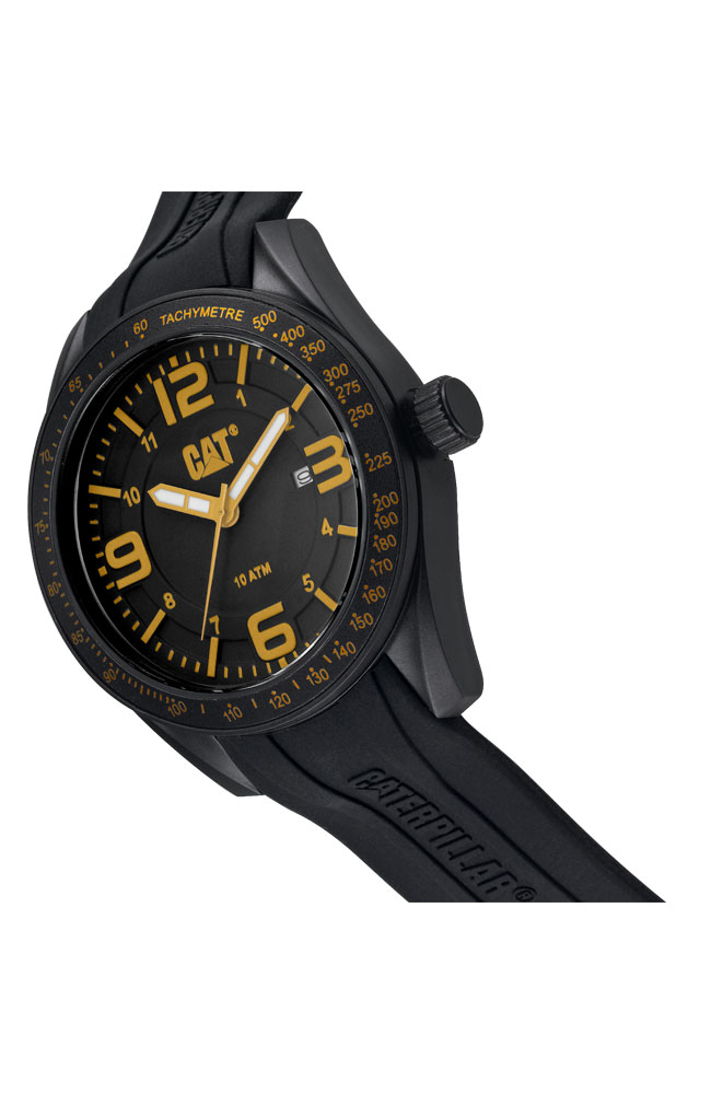 Oceania Black Silicone Strap