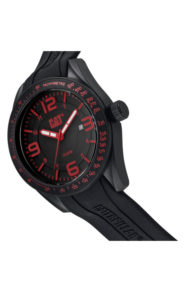 Oceania Black Silicone Strap