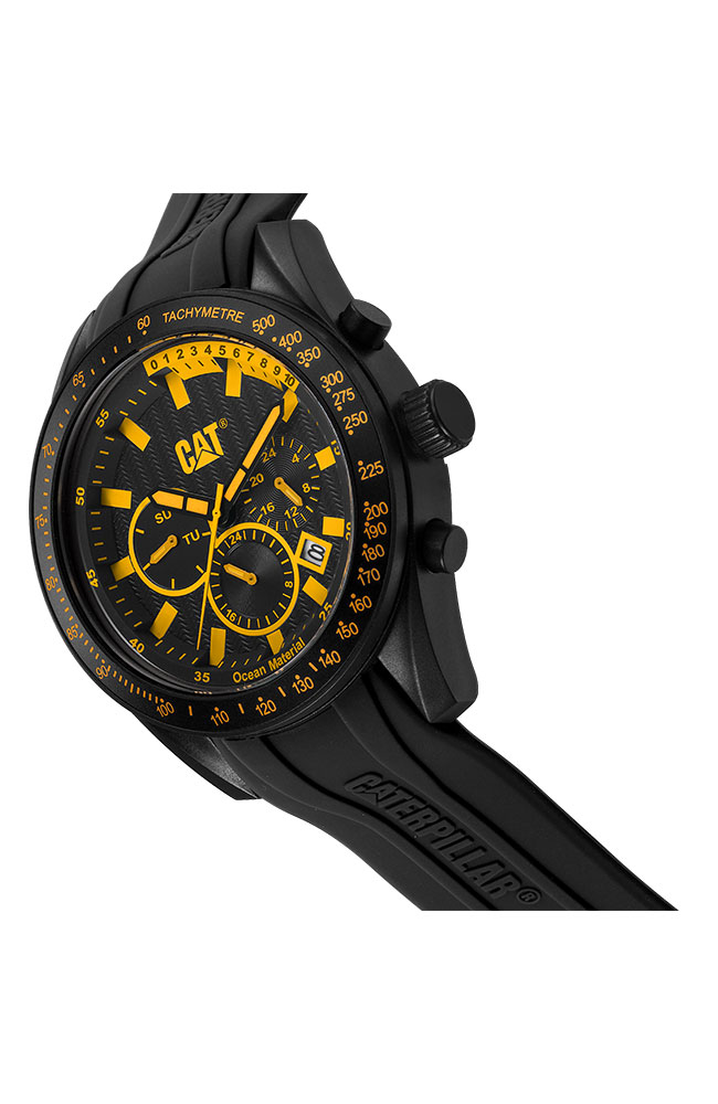 Oceania Multi Black Silicone Strap