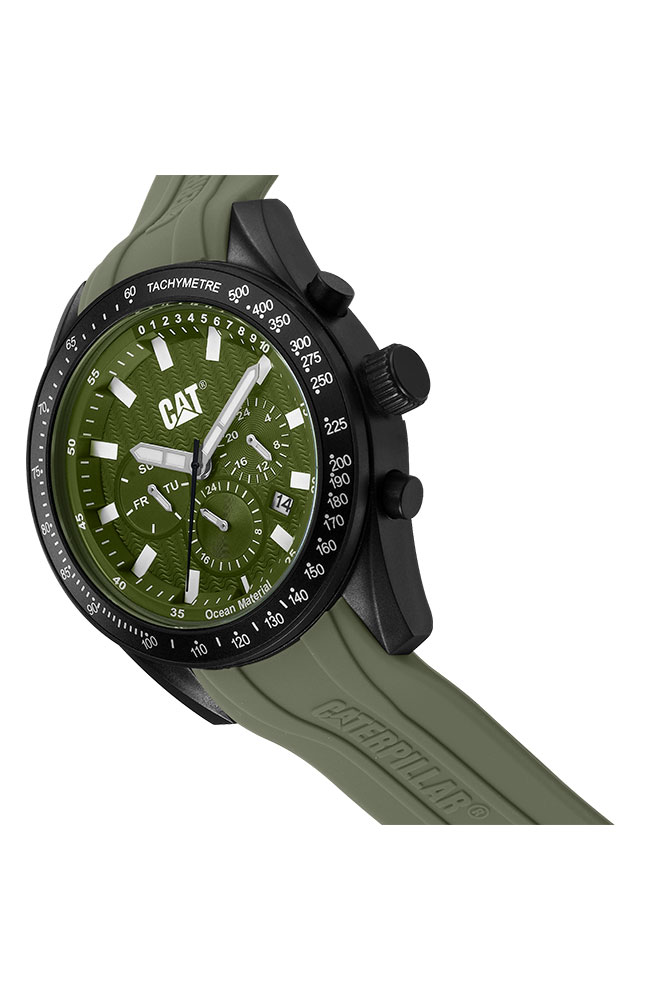 Oceania Multi Green Silicone Strap