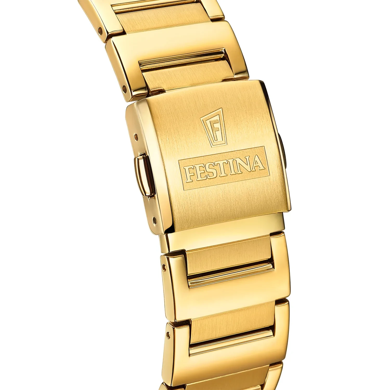 On The Square Gold Stainless Steel Bracelet