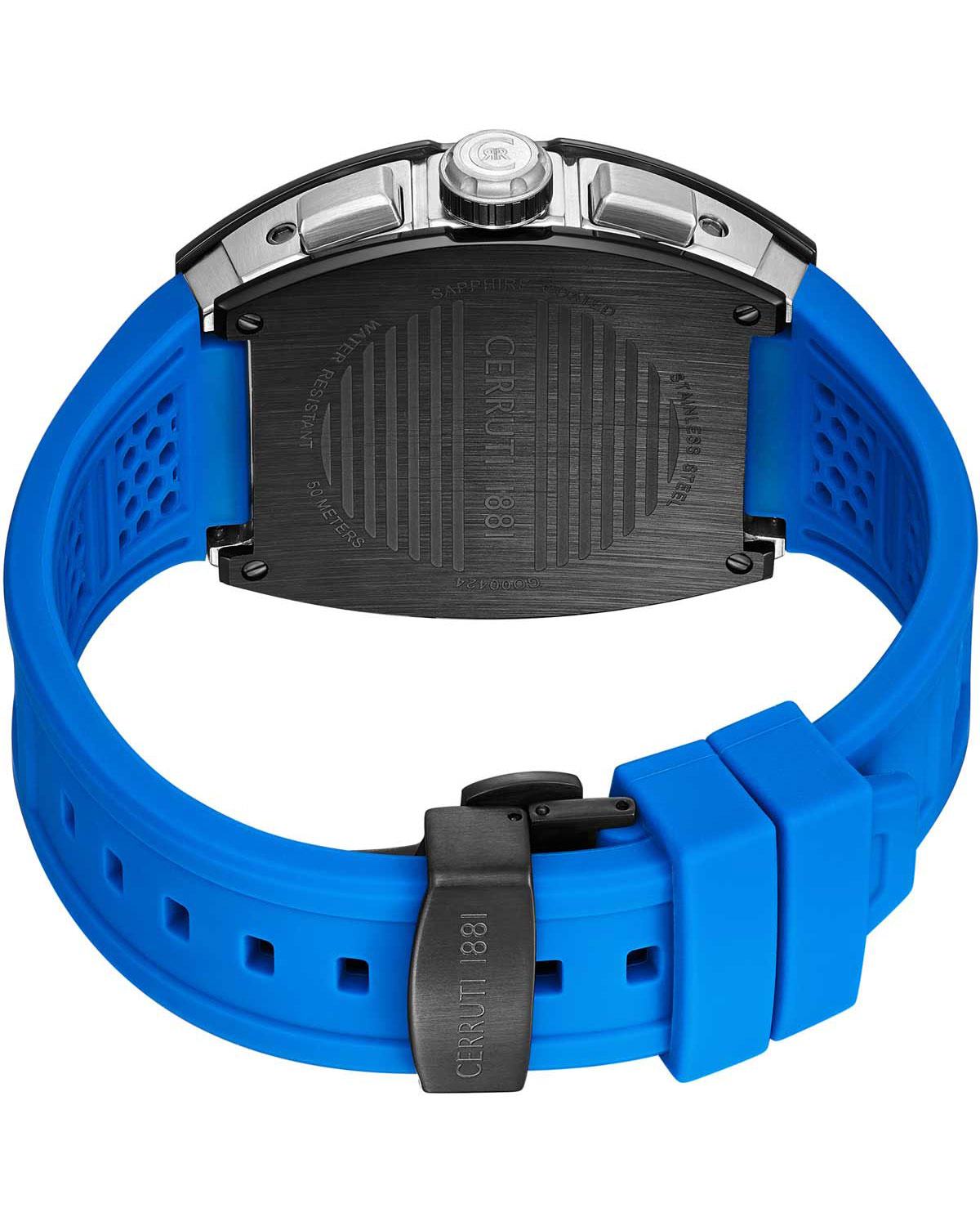 Ovaro Chronograph Blue Silicone Strap