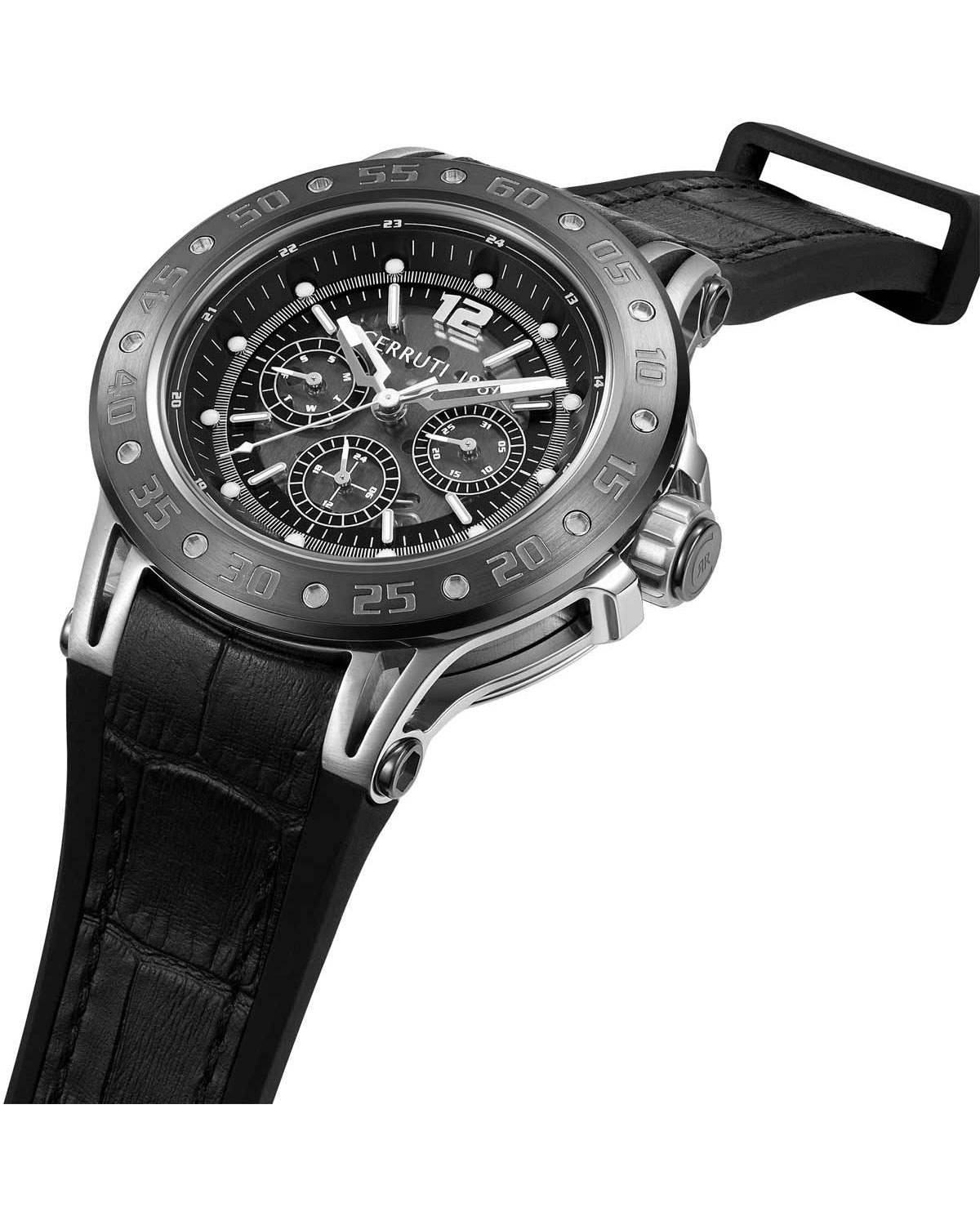 Velletri Black Leather Strap